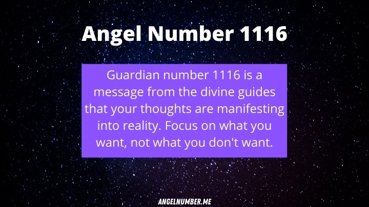 1116 angel number meaning