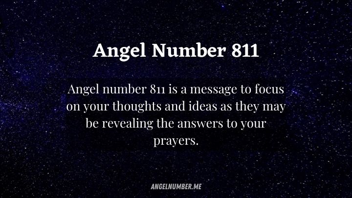 811 Angel Number Meaning