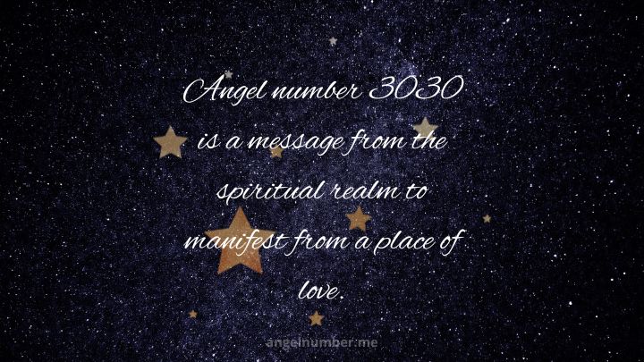 Angel Number 3030 Meaning