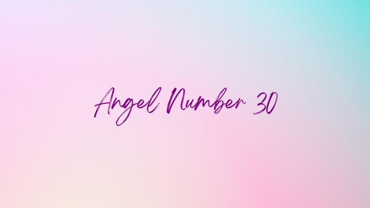 angel number 30